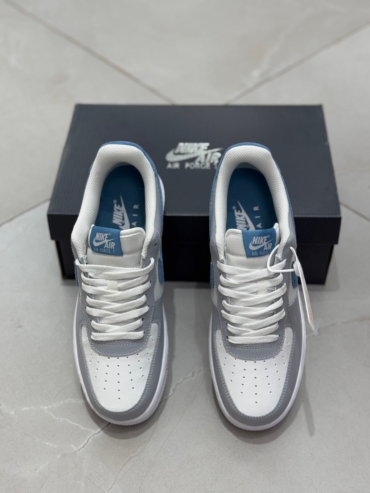 Nike Air Force 1 '07 LV8 'Grey Blue' - Image 5