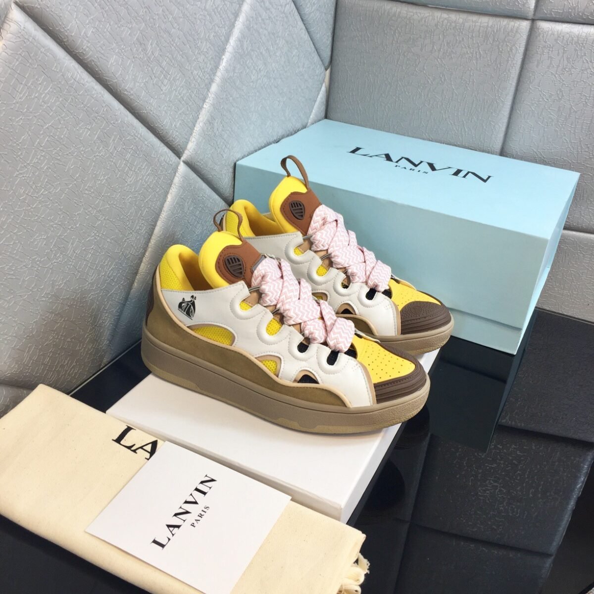 Lanvin Leather Curb Yellow