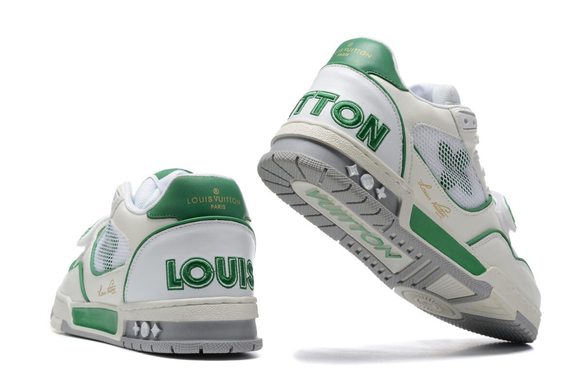 Louis Vuitton sneaker Green/white - Image 5