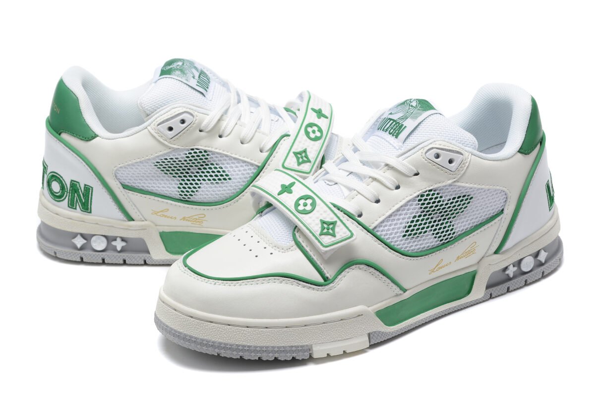 Louis Vuitton sneaker Green/white - Image 2