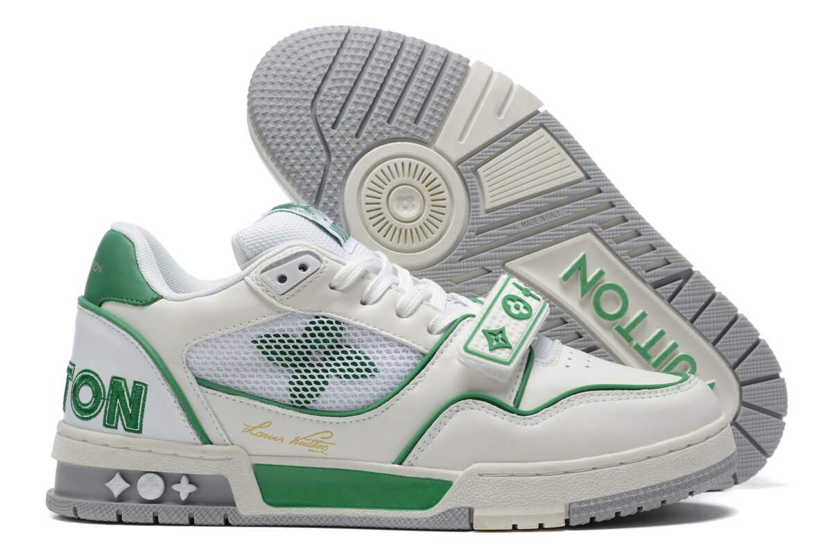 Louis Vuitton sneaker Green/white - Image 3