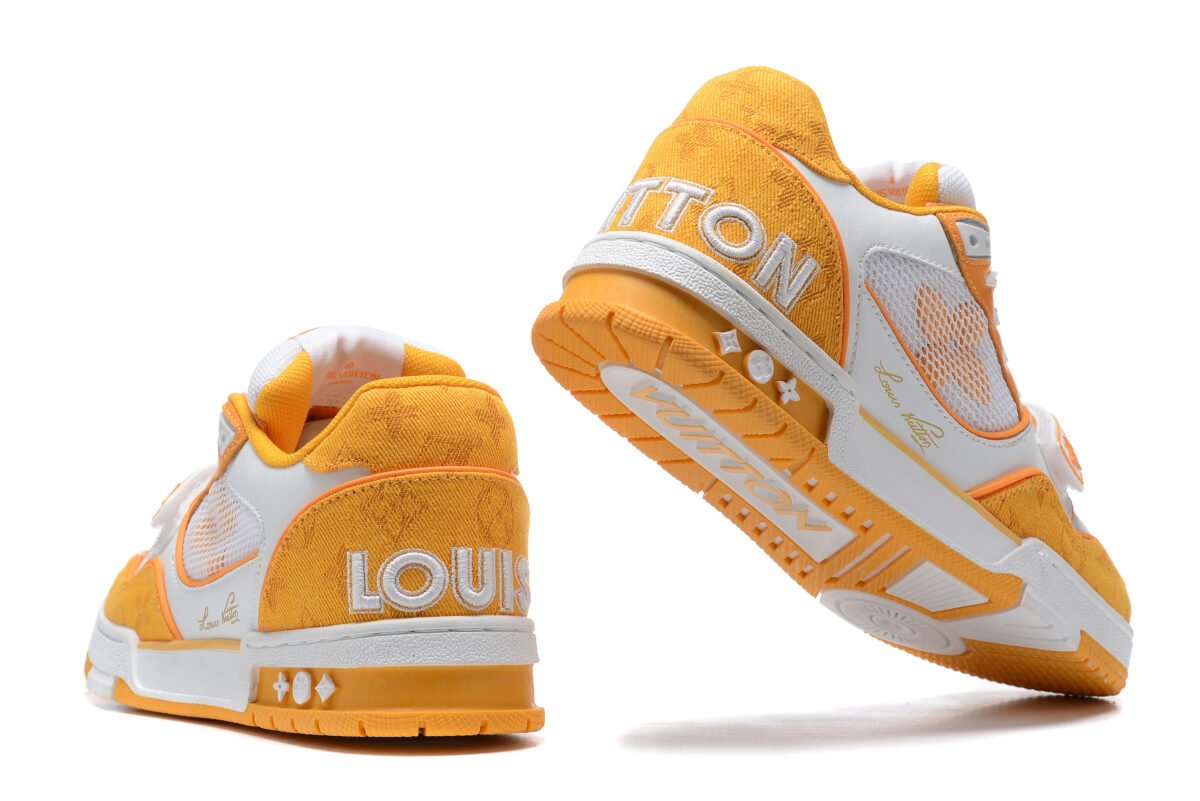 Louis Vuitton sneaker Trainer white/yellow - Image 5