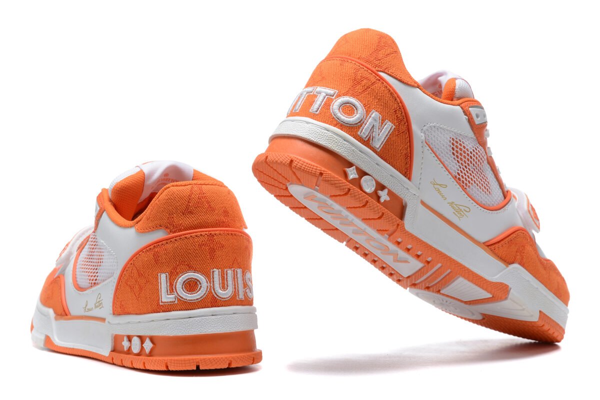 Louis Vuitton Sneaker Trainer white/orange - Image 5