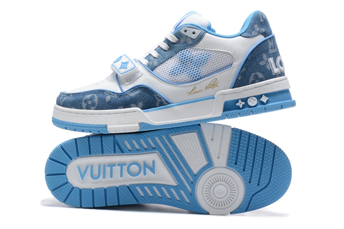 Louis Vuitton Sneaker white/blue - Image 8