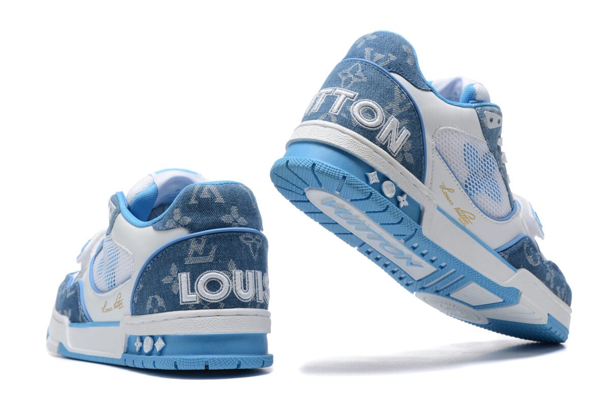 Louis Vuitton Sneaker white/blue - Image 7