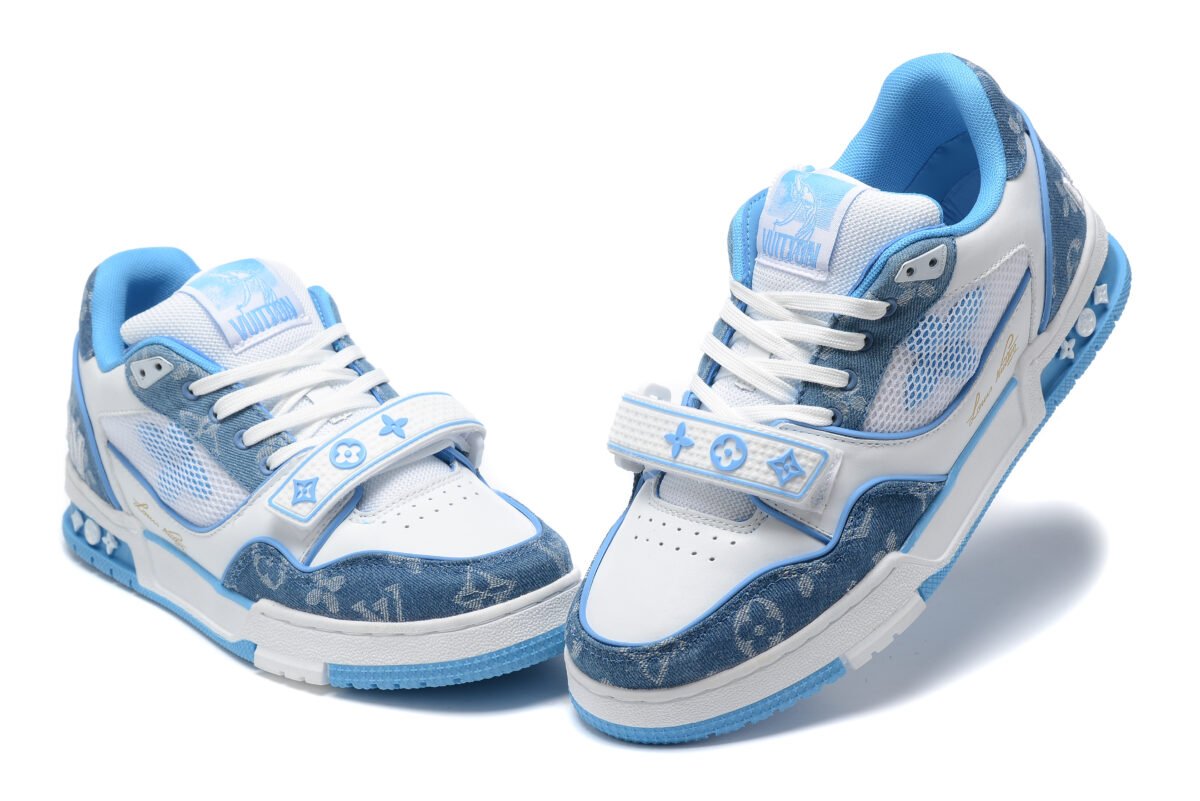 Louis Vuitton Sneaker white/blue - Image 6