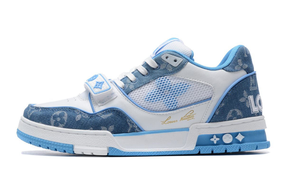 Louis Vuitton Sneaker white/blue - Image 5