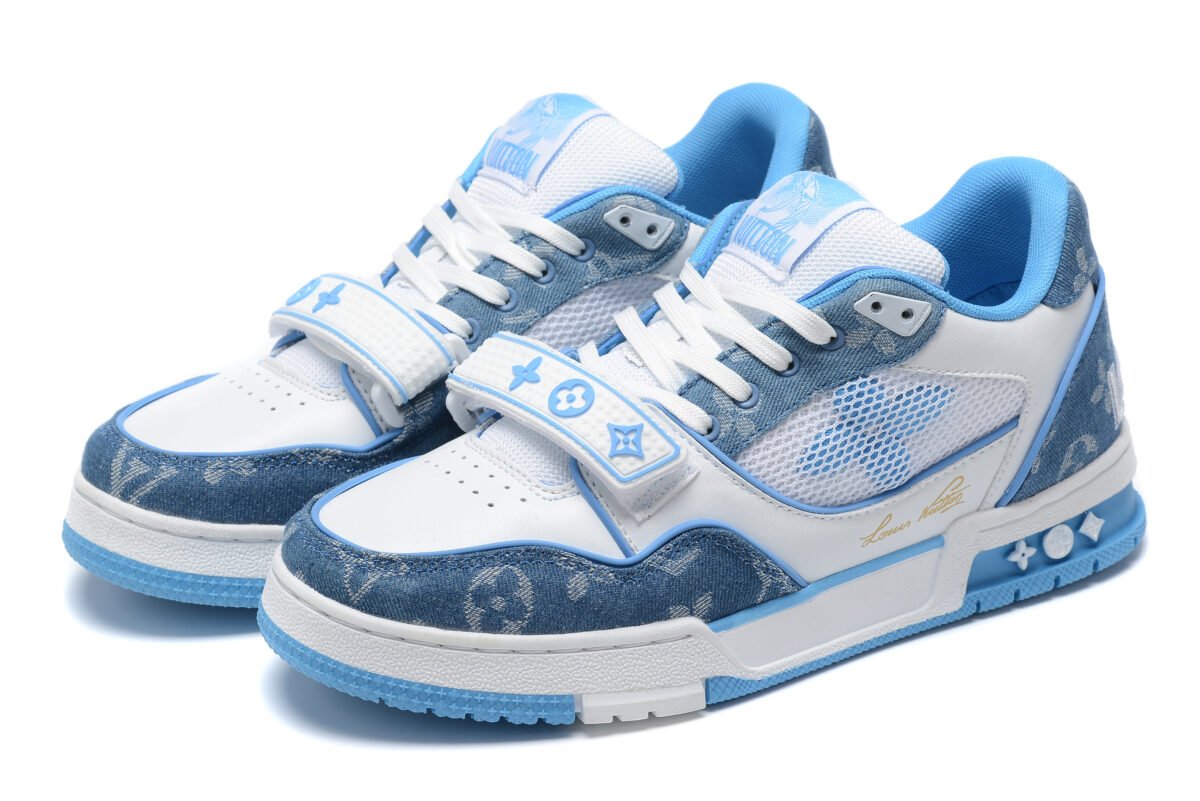 Louis Vuitton Sneaker white/blue - Image 3